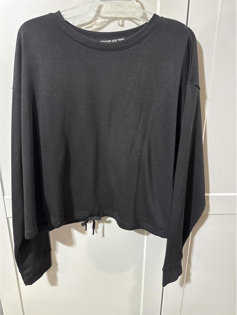 NWT Tek Gear Stretch Fleece Cinched Waist Long Sleeve Sweatshirt